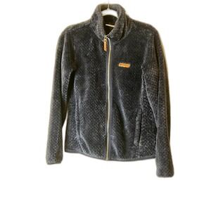 Columbia Fleece Jacket Full Zip Navy Soft Plush Fleece Jacket